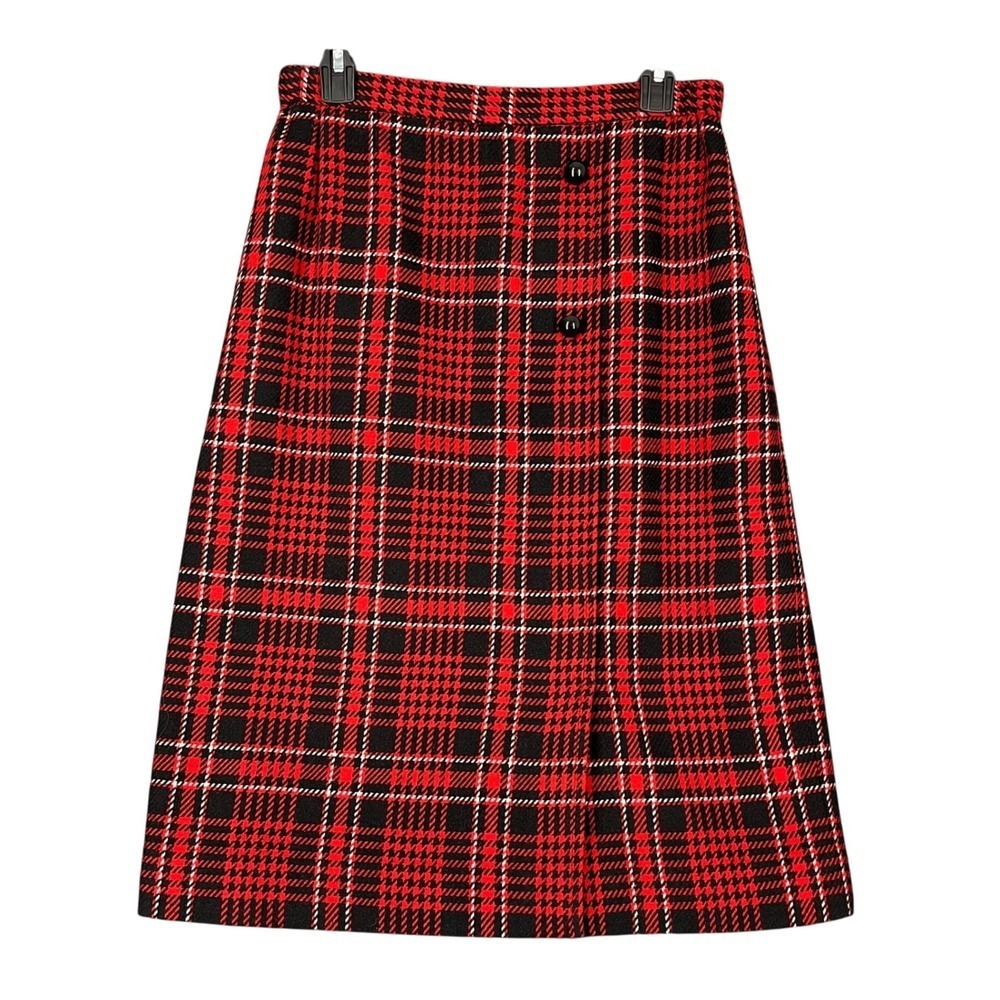 Lilli Ann Skirt Size 6 Classic Heritage Wool Vintage Made In USA 70s Old Money‎